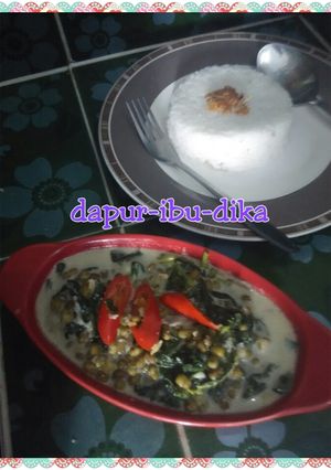 Foto resep sayur daun singkong kacang hijau