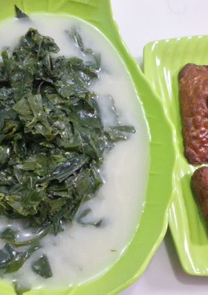Foto resep bobor daun singkong segar gurih mantap