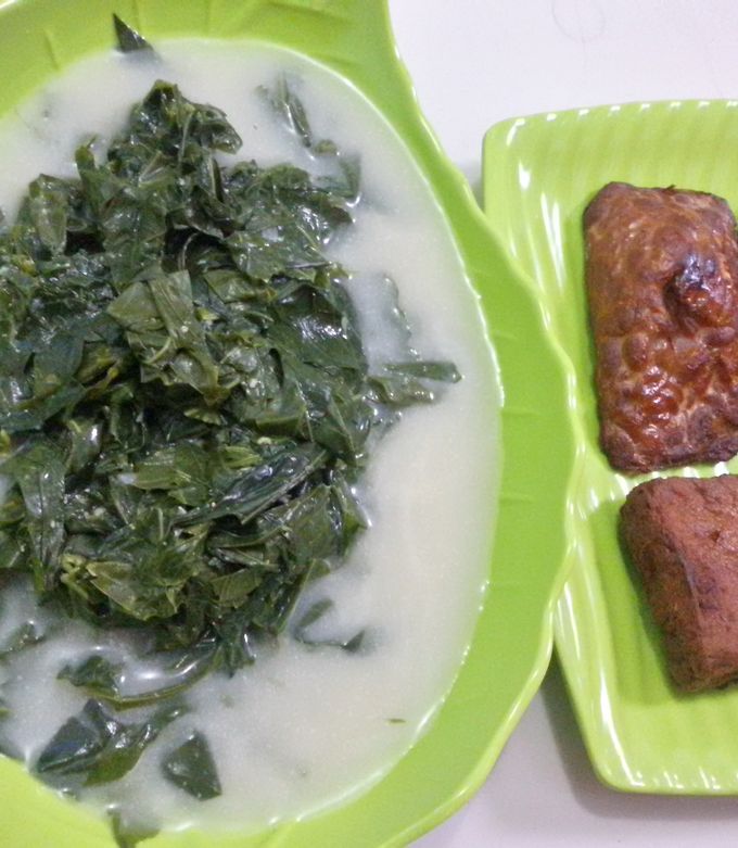 Foto resep bobor daun singkong segar gurih mantap
