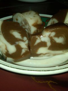 Foto resep puding marmer manis