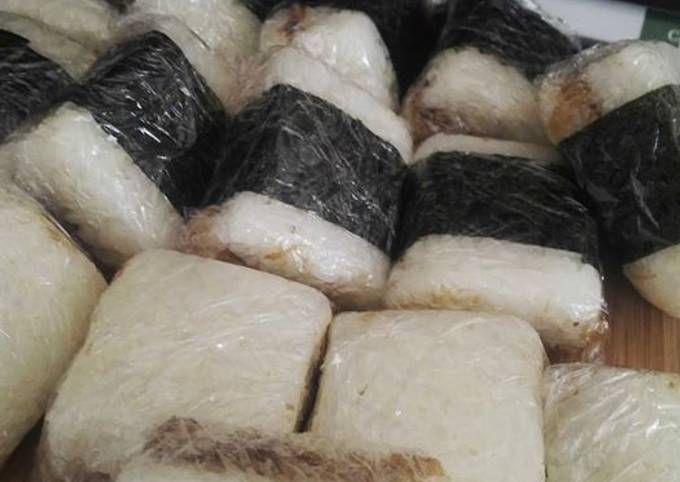 Lemper ayam magic com modif isi bumbu mie ayam