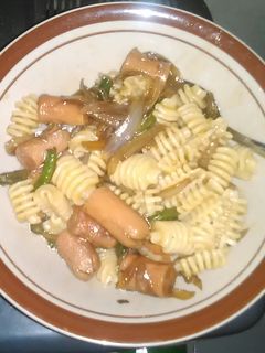 Foto resep garofalo pasta radiatori with sosis teriyaki (simple banget)