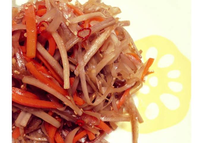 Cara Gampang Menyiapkan Sayuran tumis(きんぴらごぼう/Kinpira gobo) yang Enak