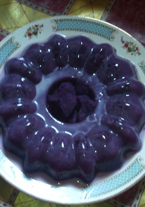 Foto resep puding ubi ungu