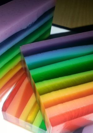 Foto resep Puding Iris Rainbow