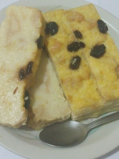 Foto resep puding roti tawar kismis