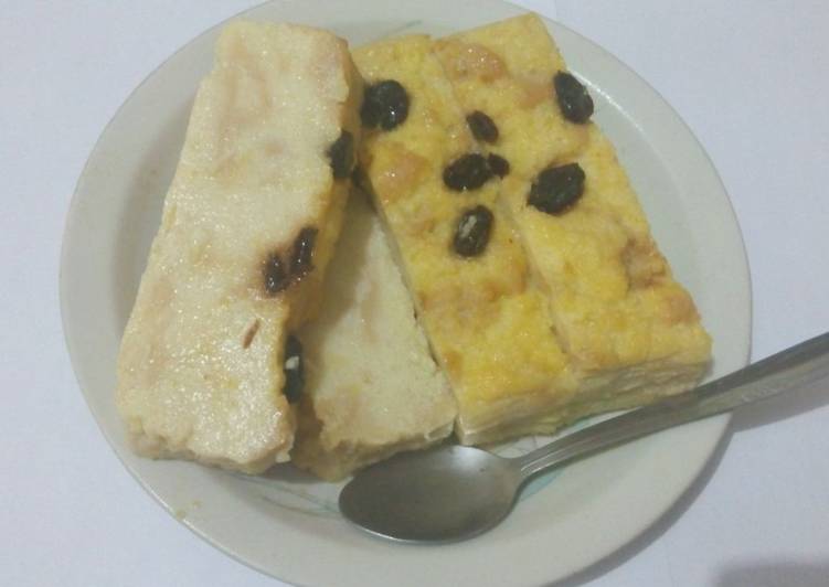 Resep puding roti tawar kismis oleh Nanik sumartini - Cookpad