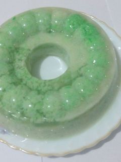 Foto resep puding tape ketan hijau
