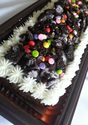 Foto resep Brownis Kukus Toping Oreo