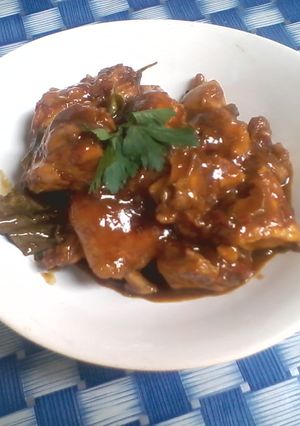 Foto resep ayam kecap manis pedas