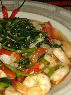 Foto resep Tumis Udang berselimutkan Kangkung