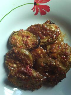Foto resep terong panggang bumbu kacang