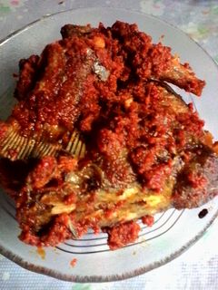 Foto resep Sambal ikan patin asem pedes