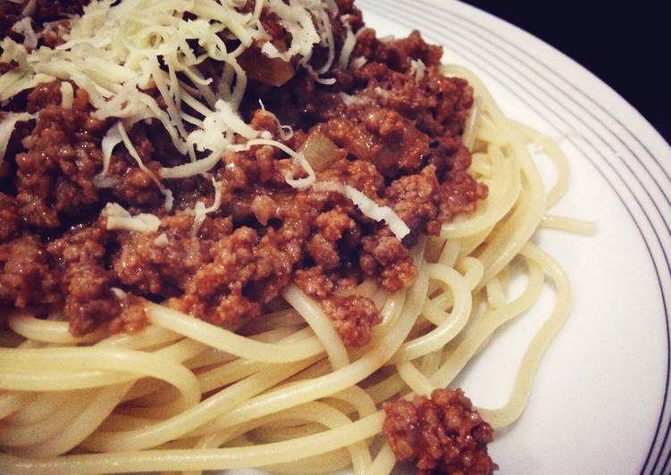 Spaghetti bolognese apa adanya