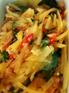 Foto resep Tumis pepaya muda ala mamavio