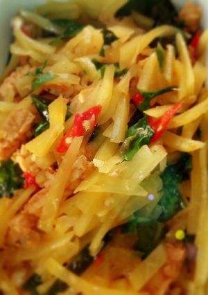 Foto resep Tumis pepaya muda ala mamavio