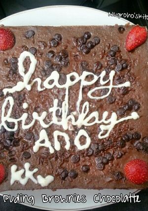 Foto resep Pudding Brownies Chocolatte