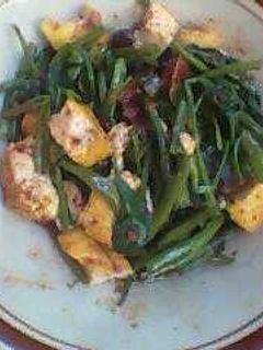 Foto resep Rujak kangkung dan tahu mantapp pisan... ngileurrr..... 