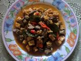 Sambal Goreng Ati Ayam campur Tahu 