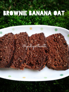 Foto resep Brownie Banana Oat Steam Cake