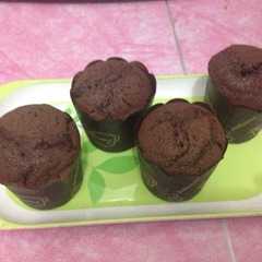 A picture of Muffin coklat kukus.