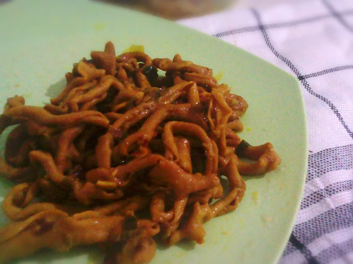 Cara Gampang Membuat Resep usus ayam bumbu kuning anti ribet yang Lezat Sekali Anti Ribet, Bikin Ngiler