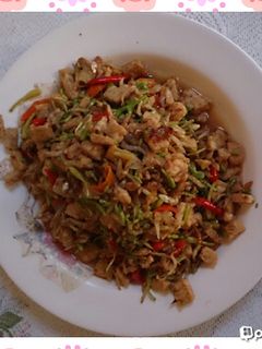 Foto resep Oseng Teri Tempe+bunga pepaya
