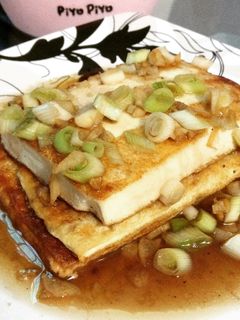 Foto resep Fried tofu with sesame sauce