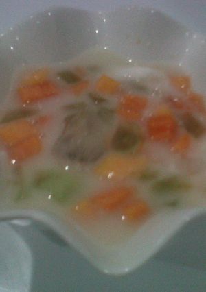 Foto resep Es Buah Copajel (coconut,Papaya,Nutrigel)