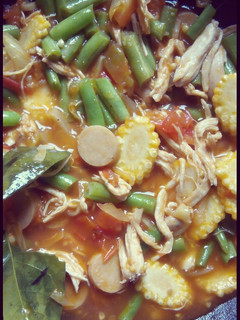 Foto resep Tumis buncis putren cah tomat ayam suir buat anak2
