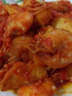 Foto resep Udang kentang sambal extra pedas