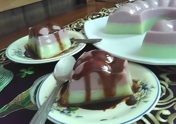 Puding Ame (Anggur MElon) Saus Coklat