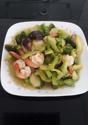 Foto resep Brokoli campur udang