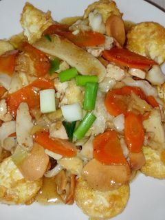 Foto resep Egg Tofu Siram Capcay