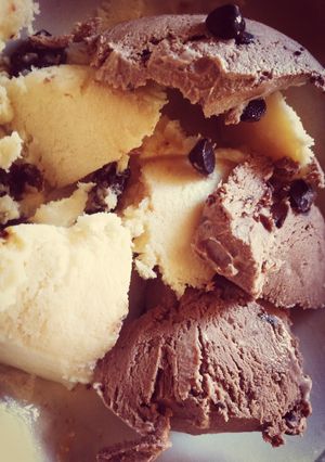 Foto resep Rhum-Raisin & Chocochips-Chocolate Ice Cream