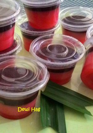 Foto resep PUDING FRAMBOS LAPIS COKLAT