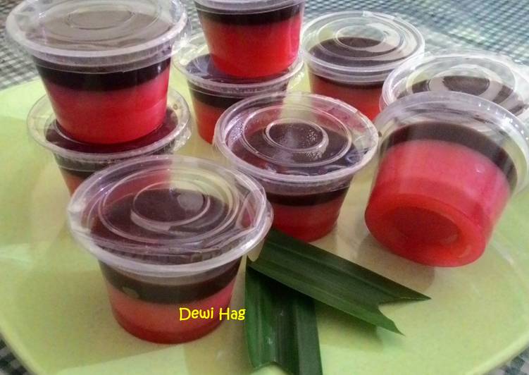 PUDING  FRAMBOS LAPIS COKLAT