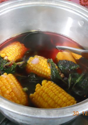 Foto resep Sayur bening bayam merah