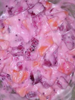 Foto resep salad buah ungu
