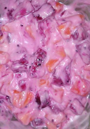 Foto resep salad buah ungu