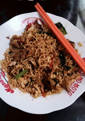 Foto resep Mie jamur vegetarian