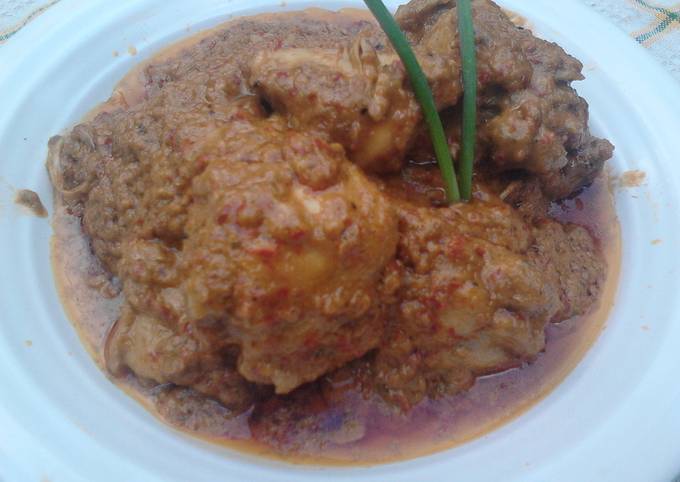 Rendang ayam pedas gurih