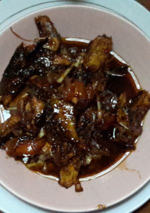 Foto resep Ikan asap bumbu kecap pedas