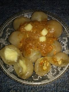 Foto resep Cilok isi Keju dan Telur Dadar