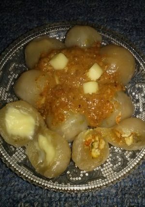 Foto resep Cilok isi Keju dan Telur Dadar