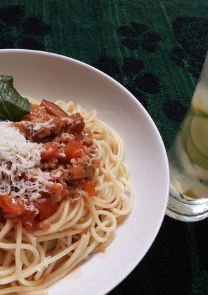 Foto resep Sphagetti Vegetarian ala Asri Kitchen