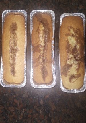 Una foto de Mí budín marmolado
