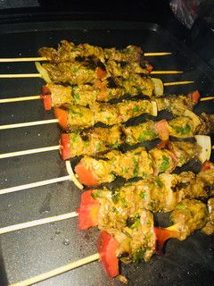 Una foto de Pinchitos de carne a la plancha🍢🍡