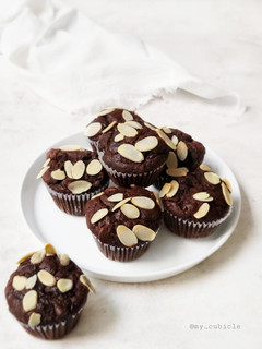 Foto resep Chocolate Almond Banana Muffin(Gluten Free)