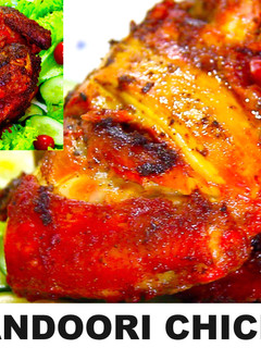 A picture of Tandoori Chicken (Air Fryer & Pan fried).